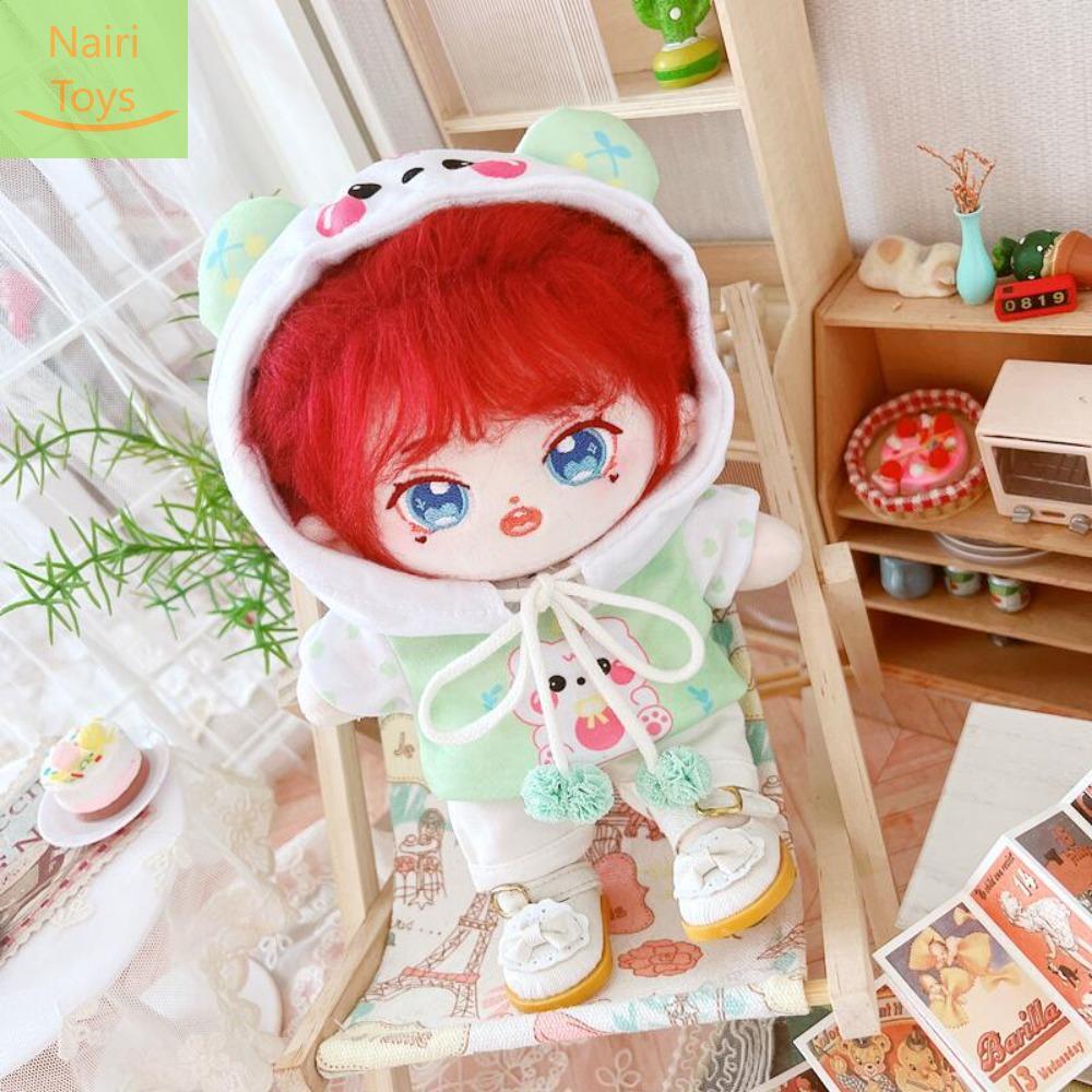 NAIRI Thời gian giải trí Quần áo búp bê cotton 20cm Áo len Hoạt hình Bộ Trang Phục Búp Bê vải nhung lông Phụ kiện đồ chơi Đáng yêu Quần áo búp bê vải lông thần tượng Phụ kiện búp bê cotton