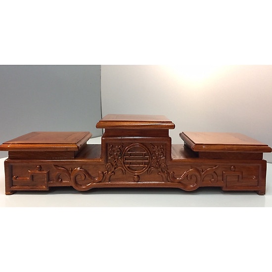Tam sơn gỗ gõ nhiều kích thước (mặt 14cm - 16cm - 18cn - 20cm)