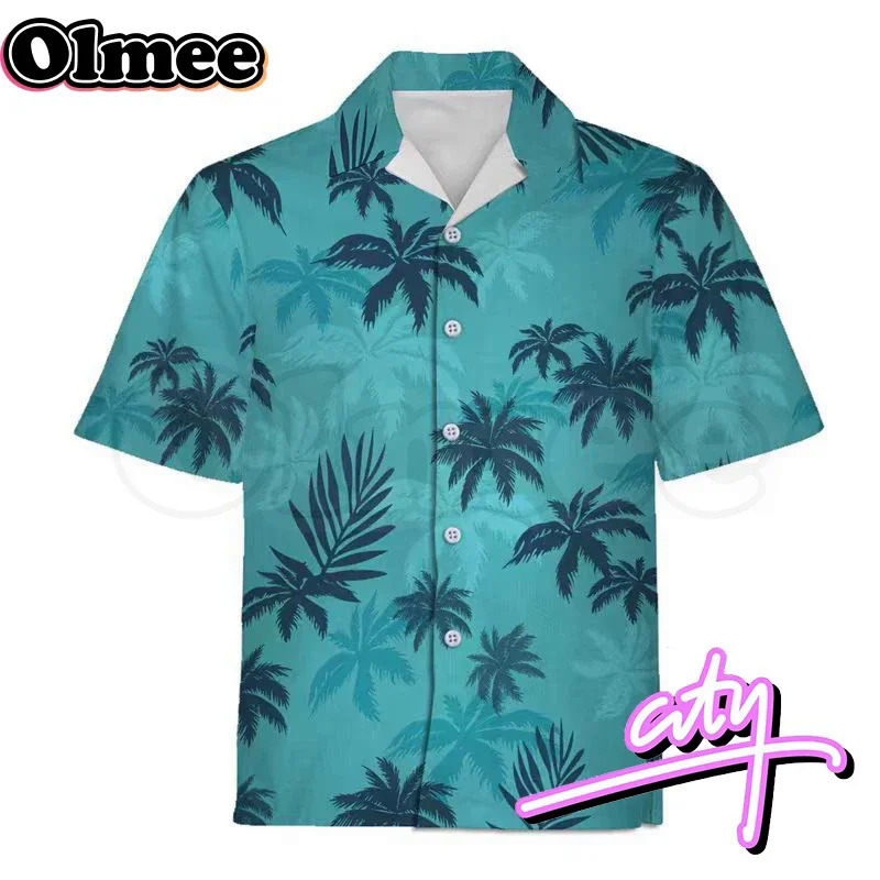 Olmee In Stock Vice Tommy Cosplay Vercetti Costume Grand Auto Protagonist Player Coast Style Beach Blue T Shirt Halloween
