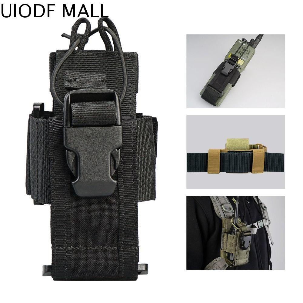 UIODF Thể thao Ngoài trời Walkie- Trường Hợp Molle Pouch Walkie Chủ Gói Pouch Interphone Lưu Trữ Túi Walkie Pouch Walkie Túi Molle Đài Phát Thanh Pouch