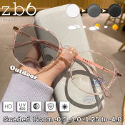 Color Changing Photochromic Myopia Glasses with Anti Blue Light