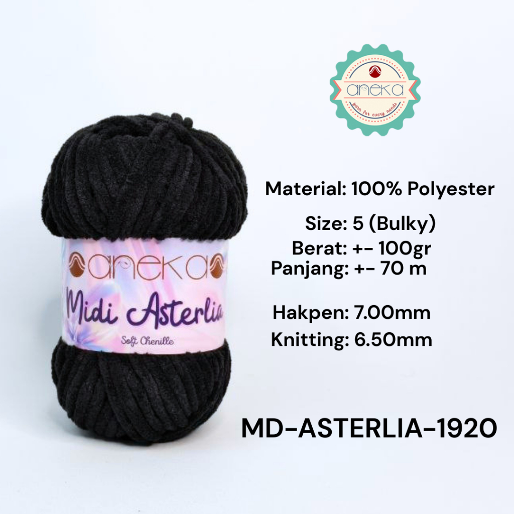 KATALOG - Benang Rajut Midi Asterlia / Soft Chenille / Crochet Knitting Yarn