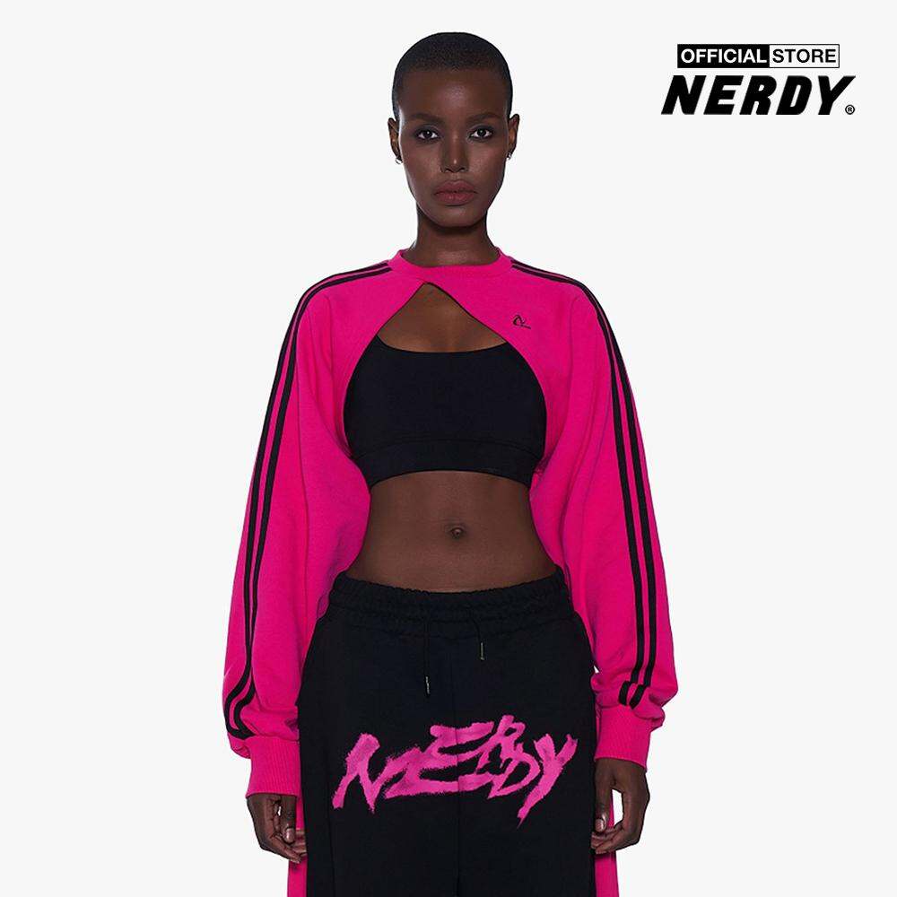 NERDY - Áo croptop nữ cổ tròn tay dài NY Bolero PNEF23SW07-28