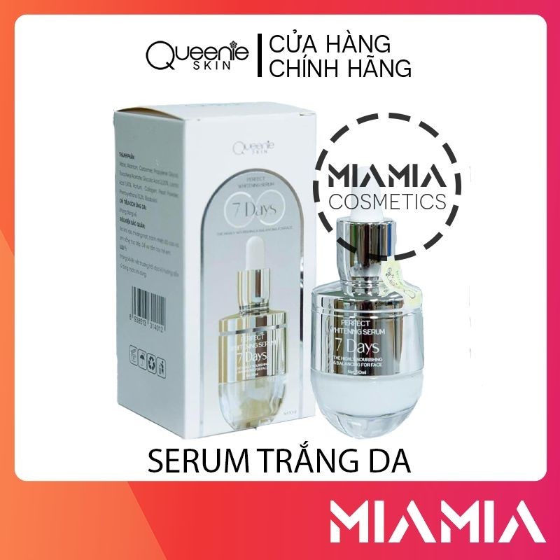 Serum 7Days Queenie Skin Chính Hãng - Serum Huyến Thanh Dưỡng Trắng Da