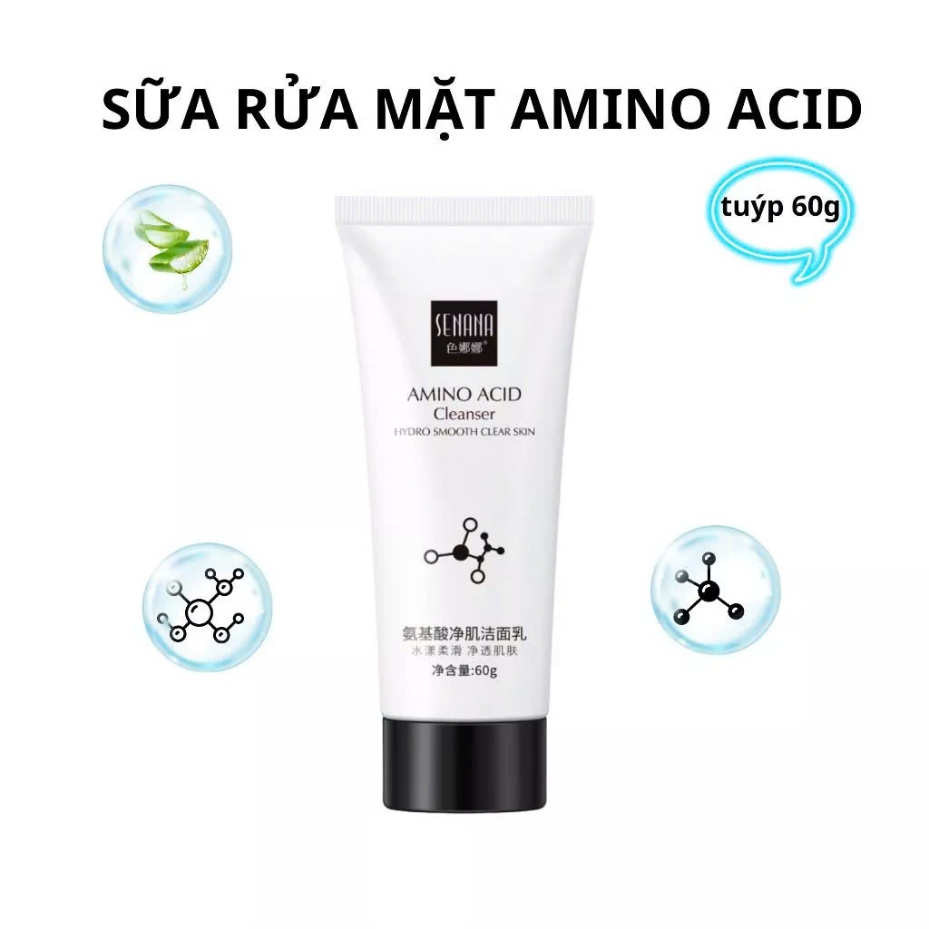 Combo 3 Sữa Rửa Mặt Làm Sạch Da Dịu Nhẹ Senana 60g Tặng Ngay 1 Gel Tẩy Tế Bào Chết Lô Hội Lencolor 100g - 1