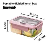 Lunch Box Bento Leakproof Eco-Friendly Portable Utensils Durable with Insulated Locking Meal Prep for Adults Kids