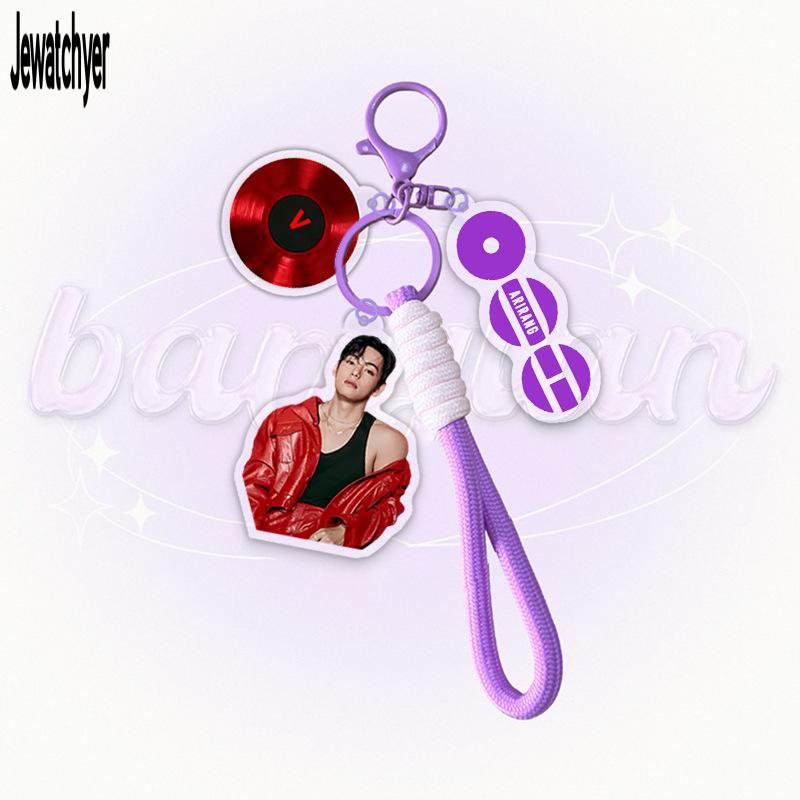 Móc khóa acrylic ARIRANG của BTS - Thiết kế bản ghi vinyl Thiết bị ngoại vi Jungkook