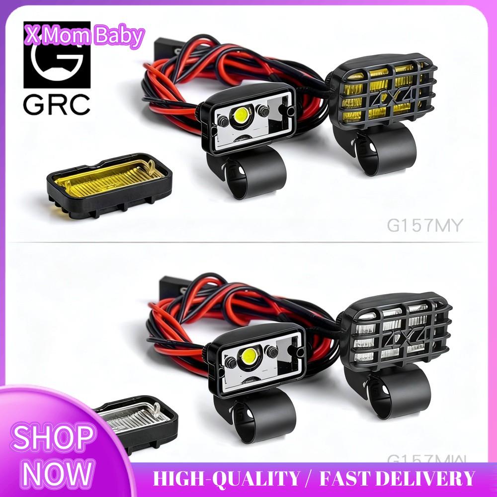 X MOM BABY 1 Pair 1/10 1/8 Đèn chiếu sáng xe RC 17mm  loại Đèn tìm đồ chơi ô tô  Hình chữ nhật Đèn chiếu GRC Cho TRX-4 TRX-6 SCX10.