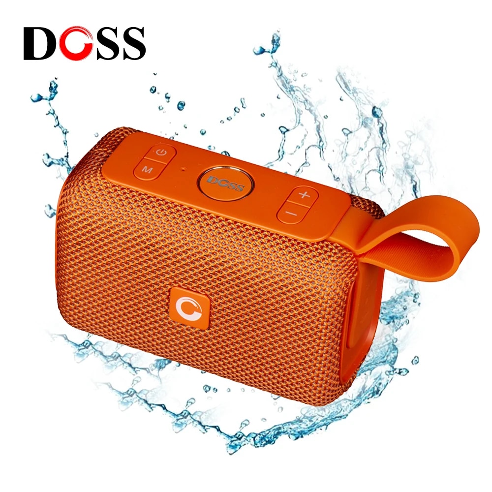 New New DOSS E-GO Mini Bluetooth Loa 6W Âm lượng lớn Âm nhạc Loa ngoài trời IPX6 Không thấm nước xách tay Vòi hoa sen Loa không dây