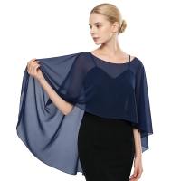 ZHOUMEIWENSP Dài Áo choàng cưới Màu đơn sắc Mềm mại Áo khoác voan Thời trang Khăn choàng đi biển Phụ nữ
