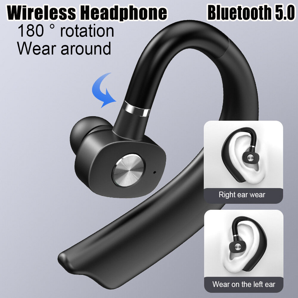 Single Ear Bluetooth Earphone Sports Handsfree Mic Stereo Headphone Long Standby Time Business Wireless Earbuds ราคา 1 บาท*ส่งฟรี