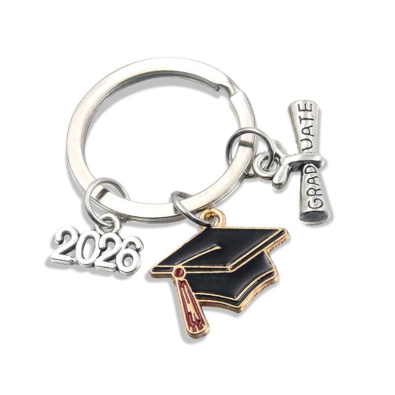 [fenggongshuode] Độc đáo 2026 tốt nghiệp kim loại Gown cap Keychain cho sinh viên lễ món quà lưu niệm cho các bên trường - 8
