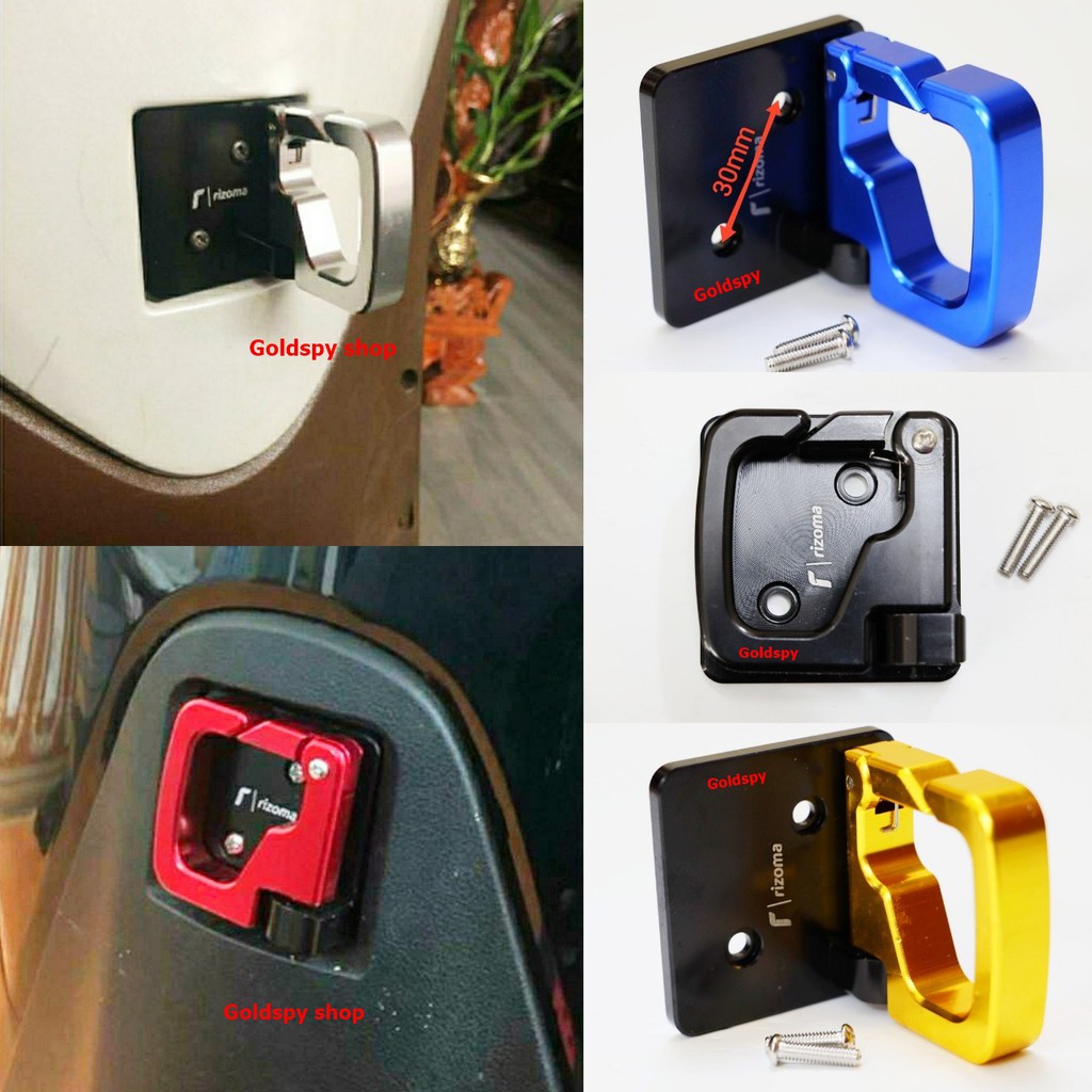 Móc treo đồ xe máy - móc nhôm CNC gắn các đời xe SH, SH Mode, Honda Lead