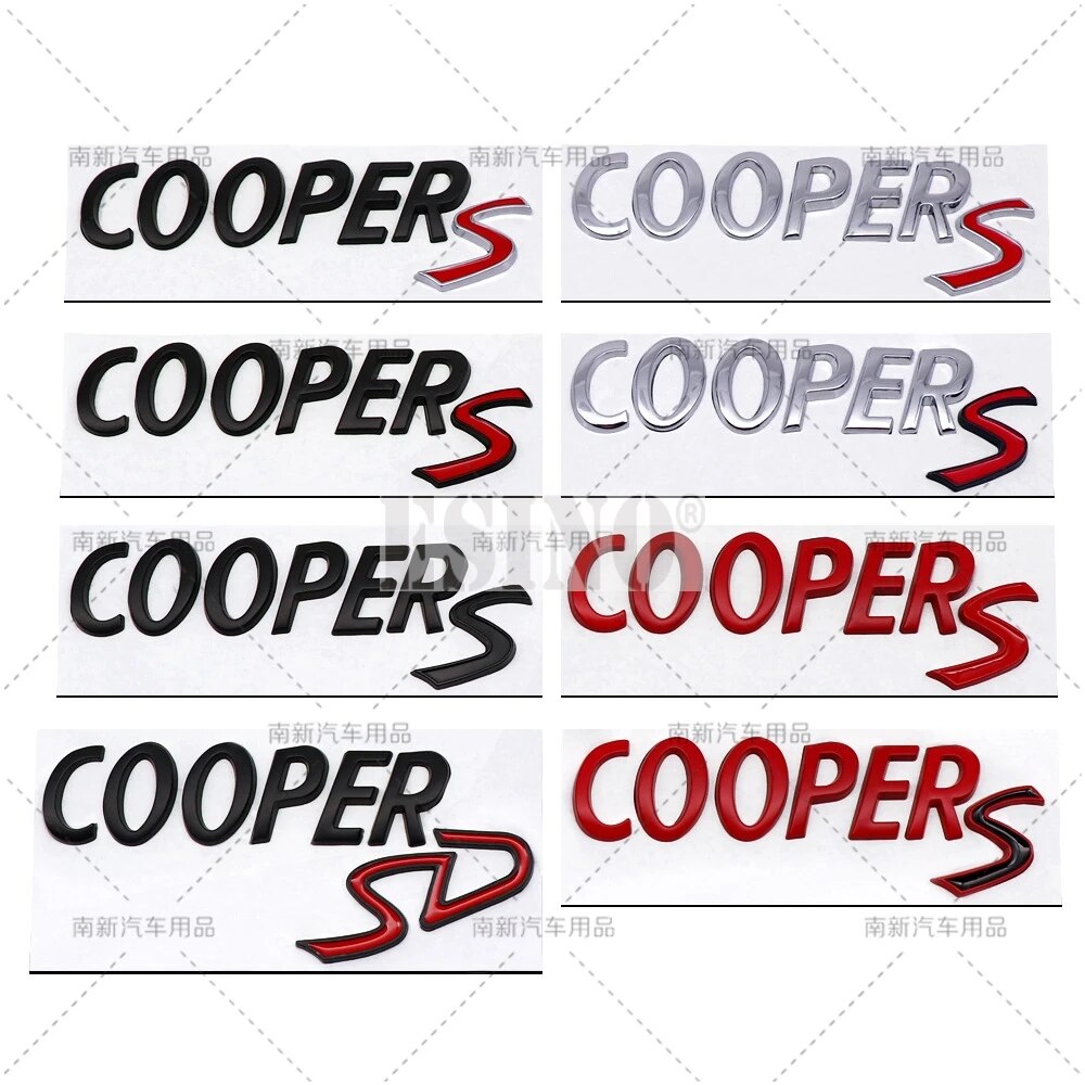 【Best Price Guaranteed】 Car Styling Cooper S Cooper D Cooper Sd 3d Metal Adhesive Emblem Trunk Badge