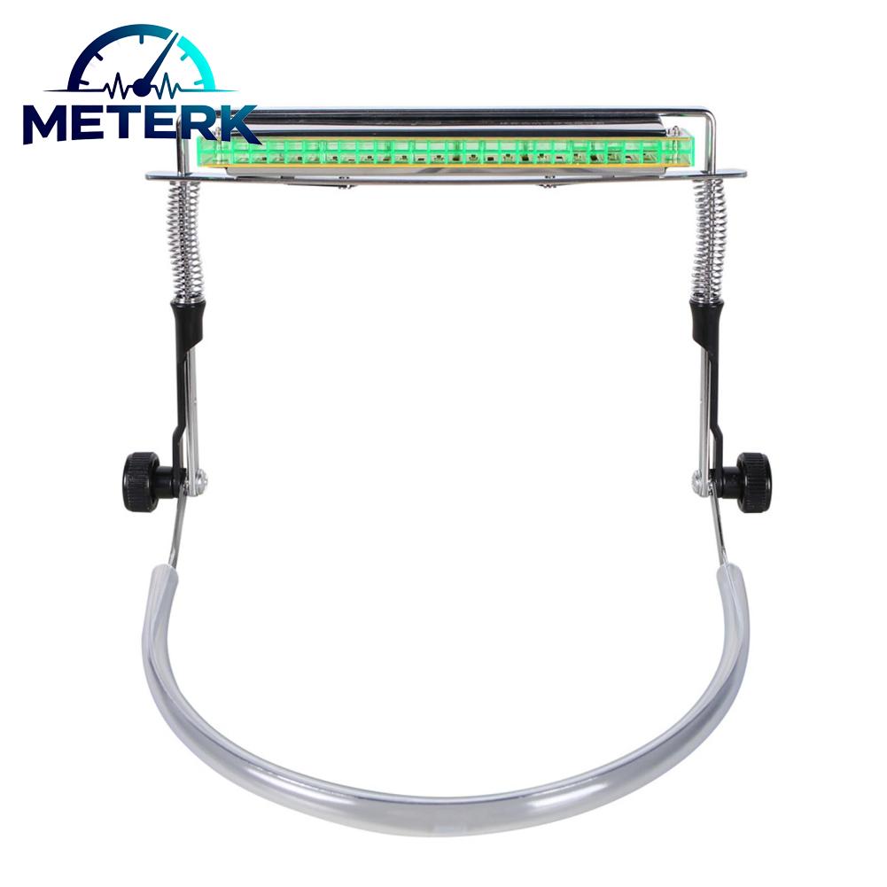 Meterk ผู้ถือ Harmonica ปรับโลหะผสมเหล็ก Professional Harmonica คอสำหรับ 10 หลุม 24 หลุม Harmonicas เงินพร้อมสติกเกอร์ ราคา 749 บาท*ส่งฟรี