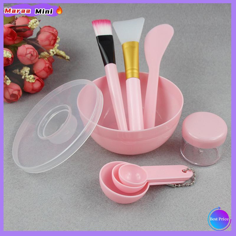 Maraa Mặt bàn chải mặt nạ bát muỗng đặt mặt nạ bàn chải thanh tự làm công cụ làm đẹp công cụ trộn chăm sóc da Nguồn cung cấp trang điểm phụ nữ công cụ trên khuôn mặt
