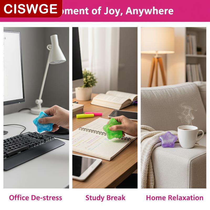 [COD] CISWGE SHOP ของเล่นสำหรับบีบเพื่อบรรเทาความเครียด1ชิ้นน่ารักดาวมอลโตสค่อยๆเพิ่มความคิดสร้างสรรค์ของตกแต่งสำหรับบ้านสำนักงาน ราคา 20 บาท*ส่งฟรี
