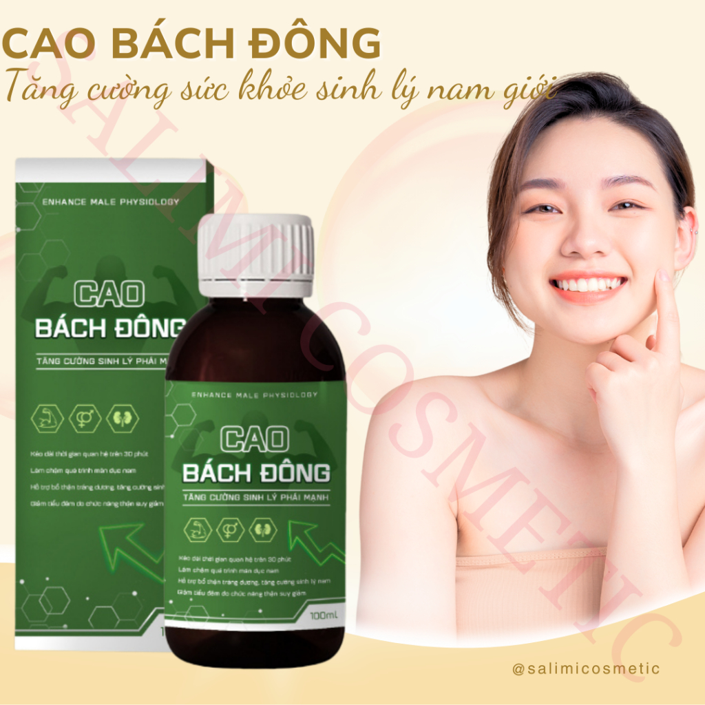 CAO BÁCH ĐÔNG Hỗ Trợ Sức Khỏe Sinh Lý Nam Giới, Dung Tích 100ml | HÀNG CHÍNH HÃNG