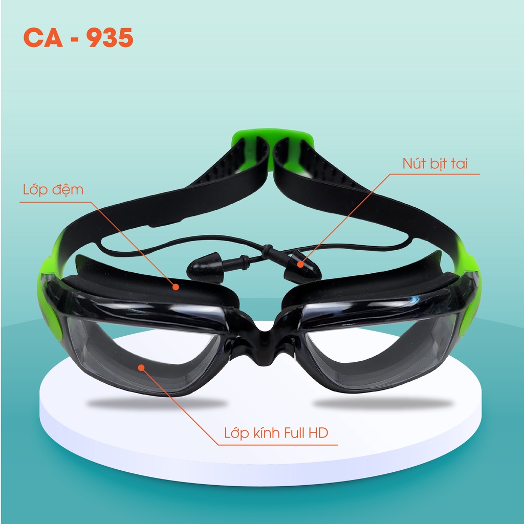 Kính bơi trẻ em coosa 935 chống sương, chống mờ, chống uv400 - vivasport