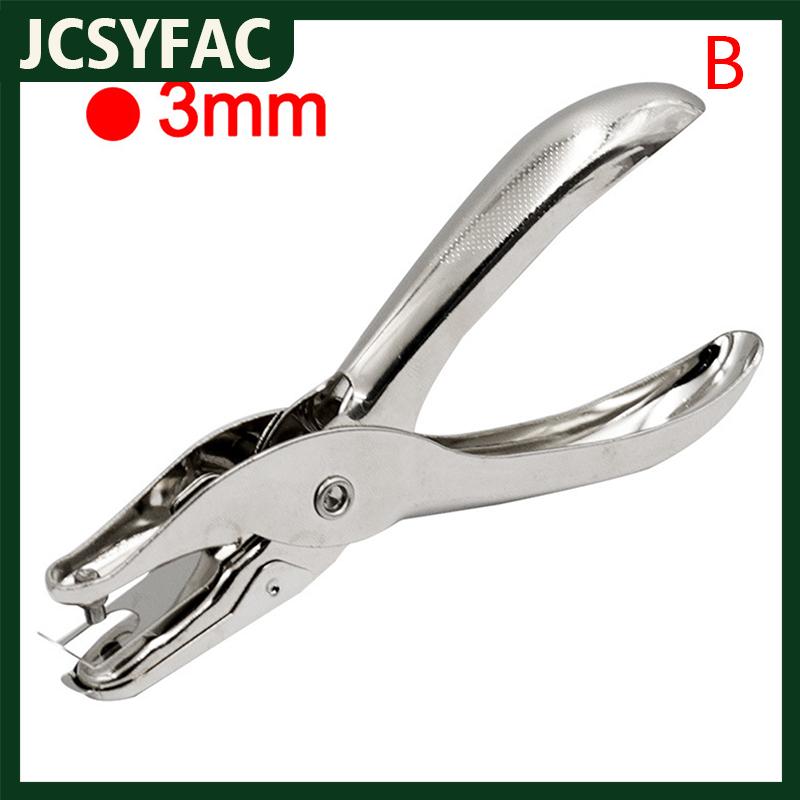 JCSYFAC Duy Nhất Lỗ Puncher Kim Loại 3Mm 6Mm Lỗ Chân Lông Đường Kính Đấm Kìm Giấy Tay Scrapbooking Đấm
