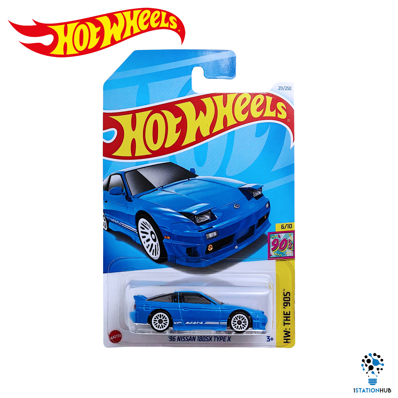 Hot Wheels Premium Fast & Furious - Nissan 180SX Type X 1996 Bleu - Neuf Sous Boîte