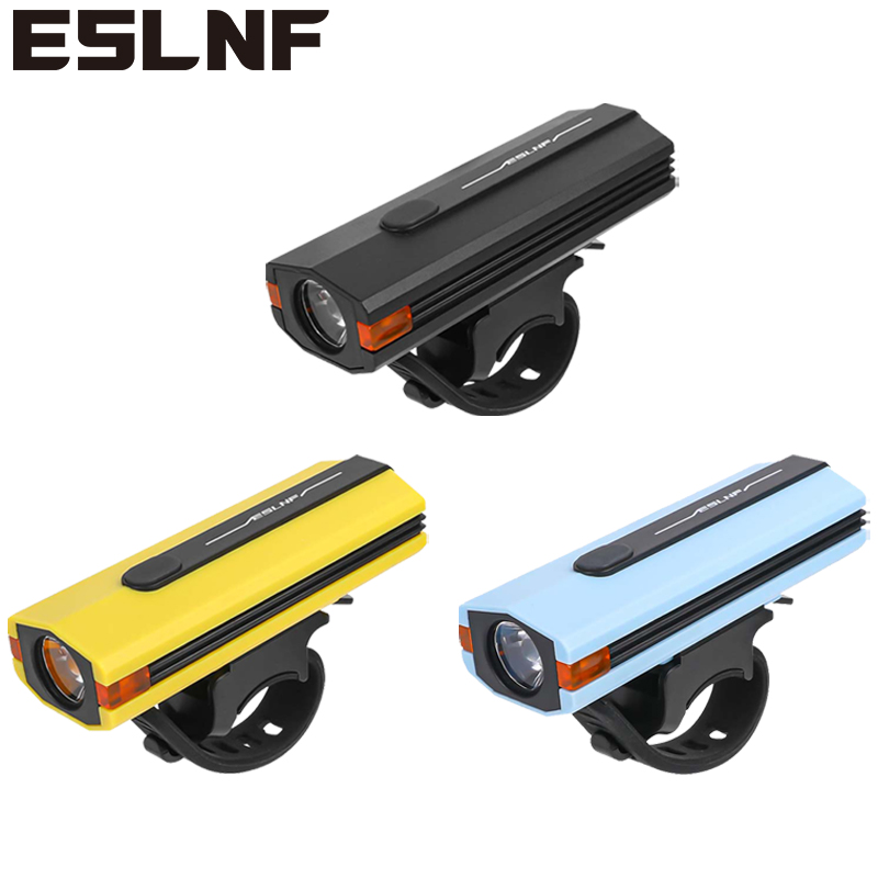 Eslnf 400lm Macaron đèn trước xe đạp Đèn LED Xe Đạp không thấm nước Đèn pha 4 chế độ có thể sạc lại an toàn đi xe ban đêm đèn cảnh báo