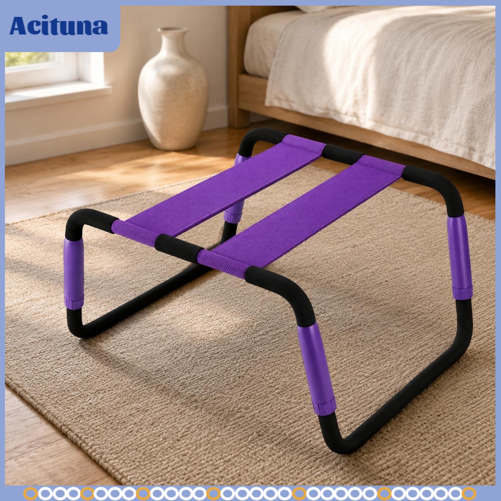 อุปกรณ์กีฬาและกิจกรรมกลางแจ้ง Acituna เก้าอี้พับโลหะมัลติฟังก์ชั่นทำความสะอาดง่ายเก้าอี้พับเบาะ Heavy Duty Home Furniture วางซ้อนกันได้