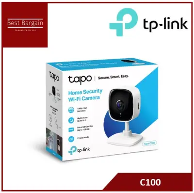 Best Bargain - TP-Link Tapo C100 Home Security Wi-Fi Camera