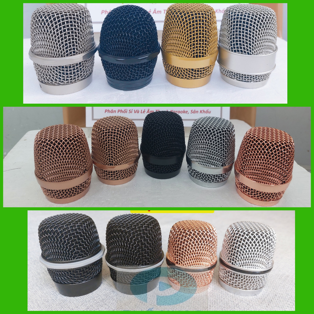 Đầu Lưới Thép Thay Thế Cho Micro - đầu lưới chụp mic - Rọ micro mạ Inox bền đẹp