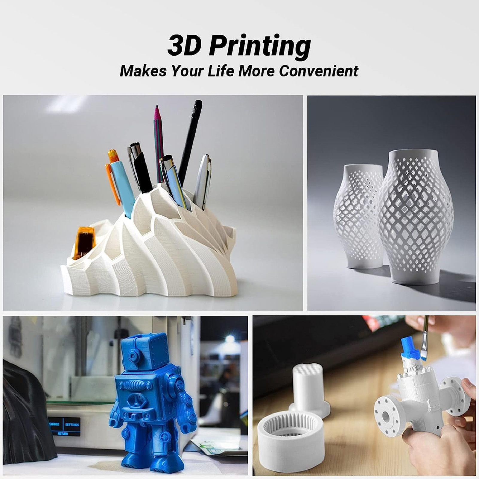 1.75mm Printing Filament Gold Red Dual Color Filament 200g Silky Texture for 3D Models Making ราคา 242 บาท*ส่งฟรี