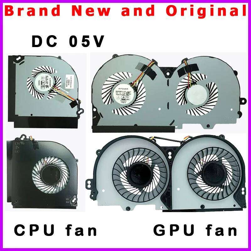 New Laptop CPU GPU Fan Cooler for Clevo P950HP P950HP6 P950ER P950HR P955ER P950EP6 P955EP6 P950ED BS5005HS U3D U3E Giá 383,788 Đồng*Miễn phí vận chuyển