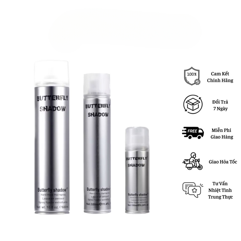 Butterfly shadow glue spray 150ML 320ml 600ml - H.E.E COSMETIC