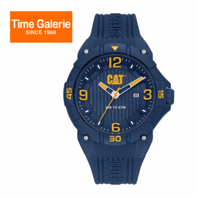 CAT DRIFT LW-111-26-637 Blue Silicone Band 10ATM 45mm Analog Watch Harga 369 Ringgit*Penghantaran Percuma