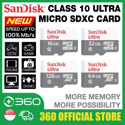 Sandisk Normal Ultra 16GB 32GB 64GB 128GB 80-100MB/s Micro SD Class 10 Micro SD Card TF Memory Card