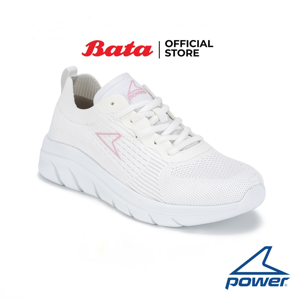 Bata บาจา Power รองเท้าผ้าใบแบบผูกเชือก ออกกำลังกาย สำหรับผู้หญิง รุ่น BONDI สีขาว 5281850 สีดำ 5286850 ราคา 799 บาท*ส่งฟรี