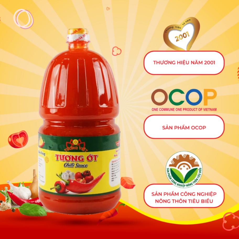 Tương ớt bình pet 2kg