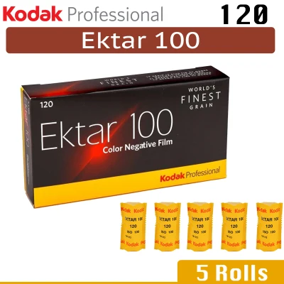 Kodak Professional Ektar 100 120mm Color Negative Film (100 ISO - 5 Roll per Pack)