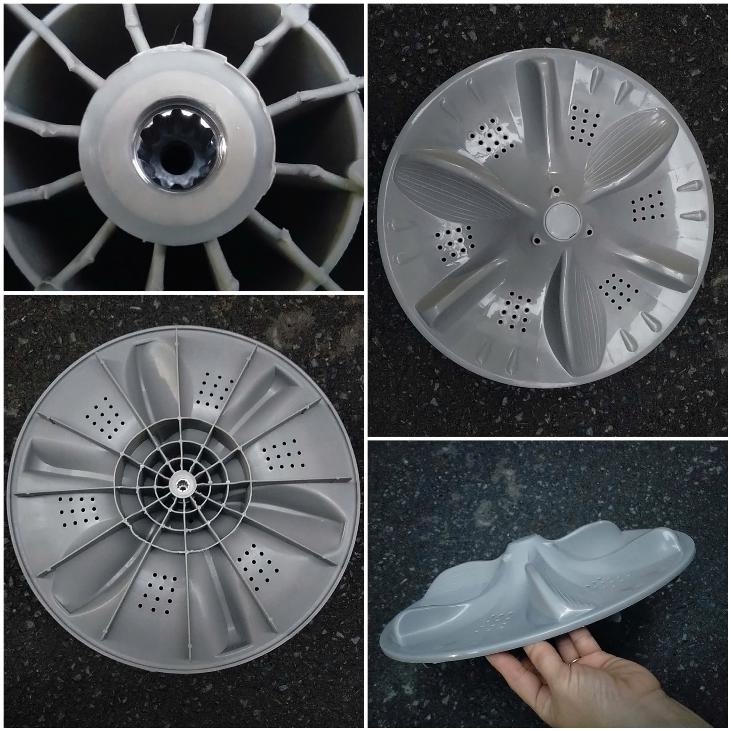 Mâm đĩa máy giặt Casper 37,5cm cửa trên, lồng đứng mới chính hãng