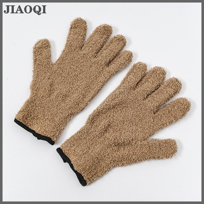 JIAOQI Sợi nhỏ bụi Găng Tay-căng ra & thoáng khí làm sạch găng tay, không thấm nước cho xe ô tô, thuyền, rvs, hồ bơi, nhà, nhà bếp - 2