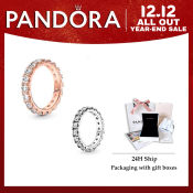 Pandora Silver Diamond Ring - Sparkling Gemstone Fashion Jewelry