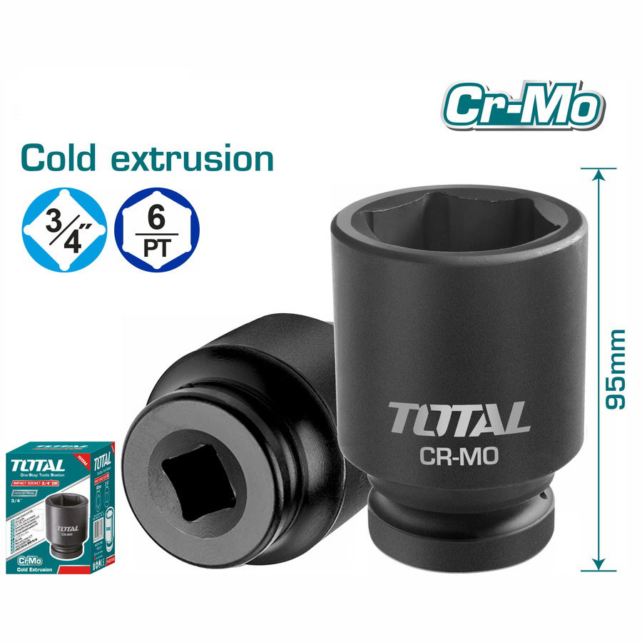 ĐẦU TUÝP TÁC ĐỘNG 3/4INCH 41MM TOTAL THHISD3441L - HÀNG CHÍNH HÃNG