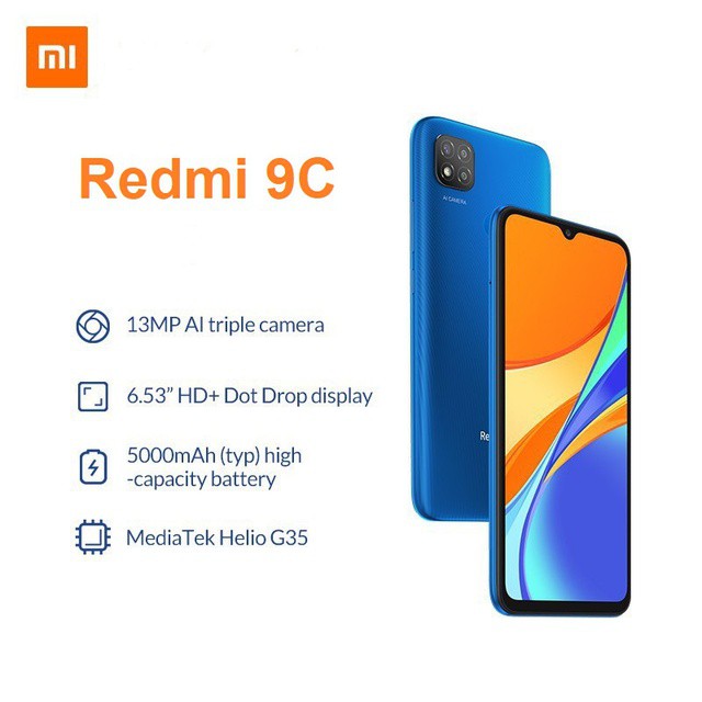Điện Thoại Di Động Xiaomi Redmi 9C 4GB 128GB - Bảo hành 18 tháng