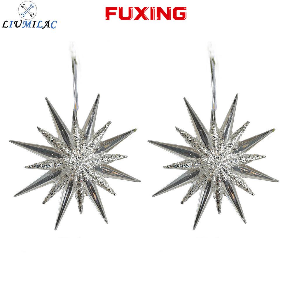 LIUMILAC Elegant Christmas Acrylic Ornaments Star Tree Angel Transparent Decorations ราคา 184 บาท*ส่งฟรี