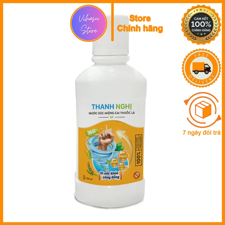 Nước súc miệng cai thuoc lá Thanh Nghị  [Vihasu Store]