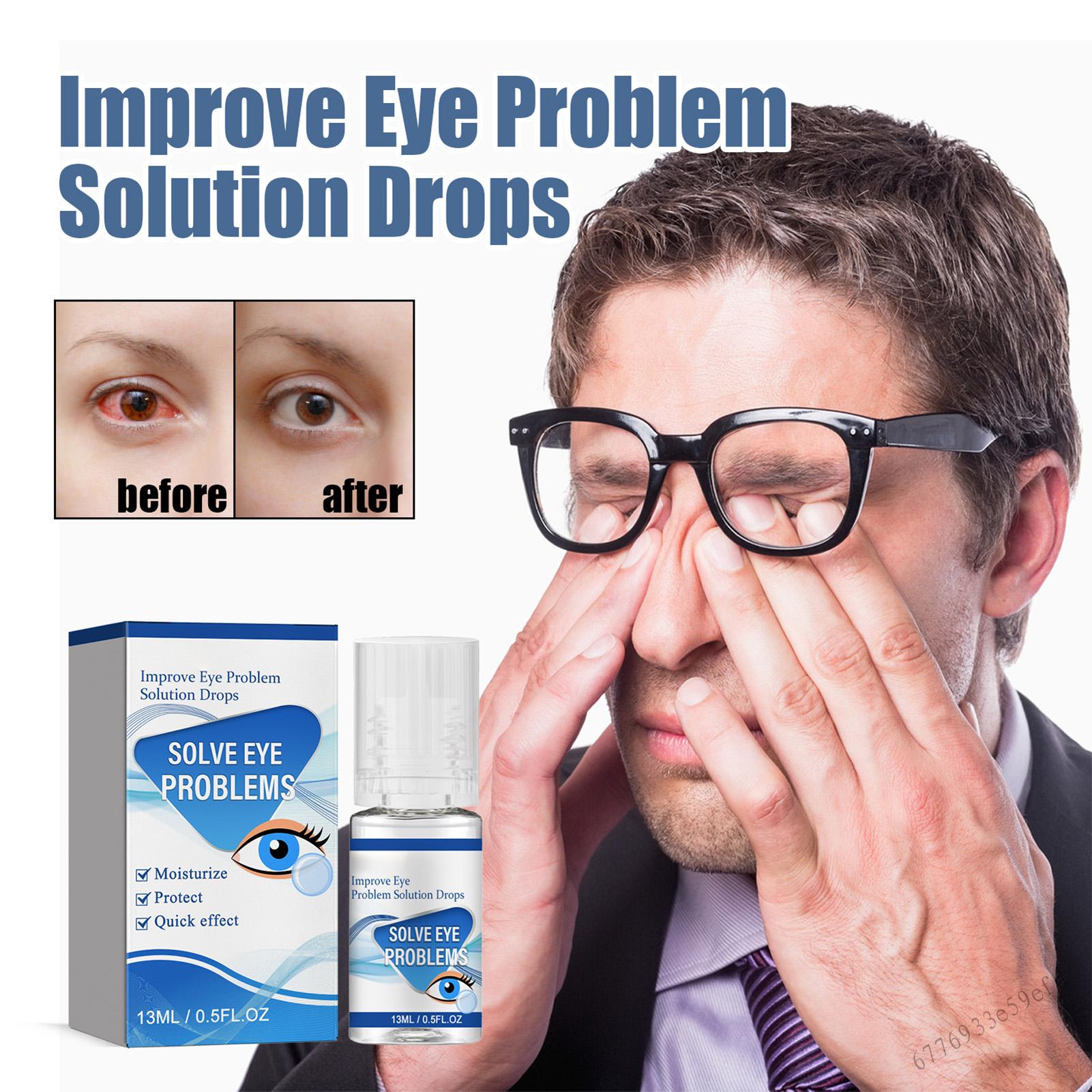 Redness Reliever Eye Drops Multi-Dose Preservative Free Dry Eye Drops for Women Men Eye Care Drops L