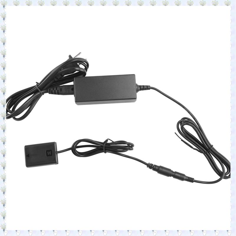 (JHWU) AC-PW20 NP-FW50 Dummy Battery AC Power Supply Adapter DC Coupler Kit Alpha A5100 A6500 A6400
