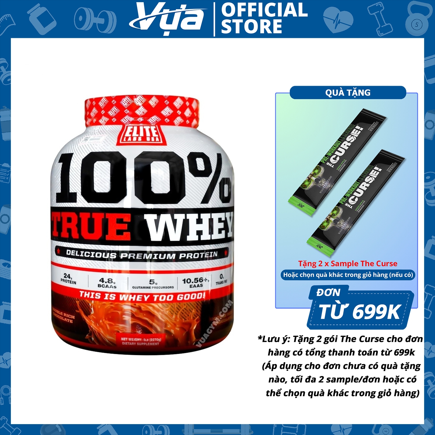 Bột protein elite labs - true whey - tăng cơ, giảm mỡ, phục hồi cơ bắp chính hãng