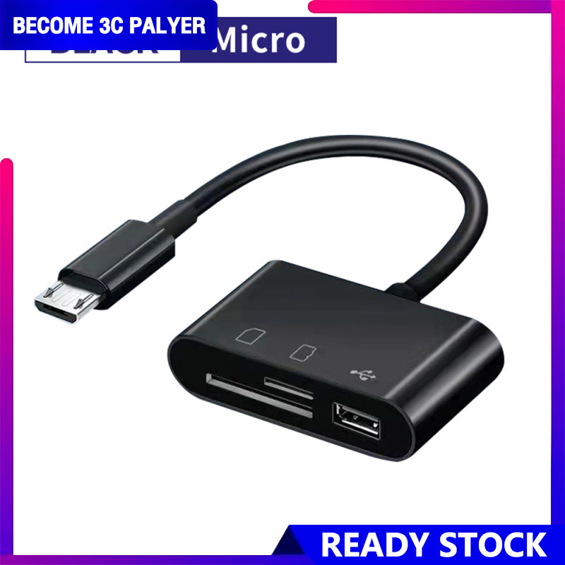 Usb đầu đọc thẻ loại c truyền dữ liệu adapter micro giao diện điện thoại android máy tính đa chức năng otg/sd/thẻ tf u thẻ đĩa đầu đọc