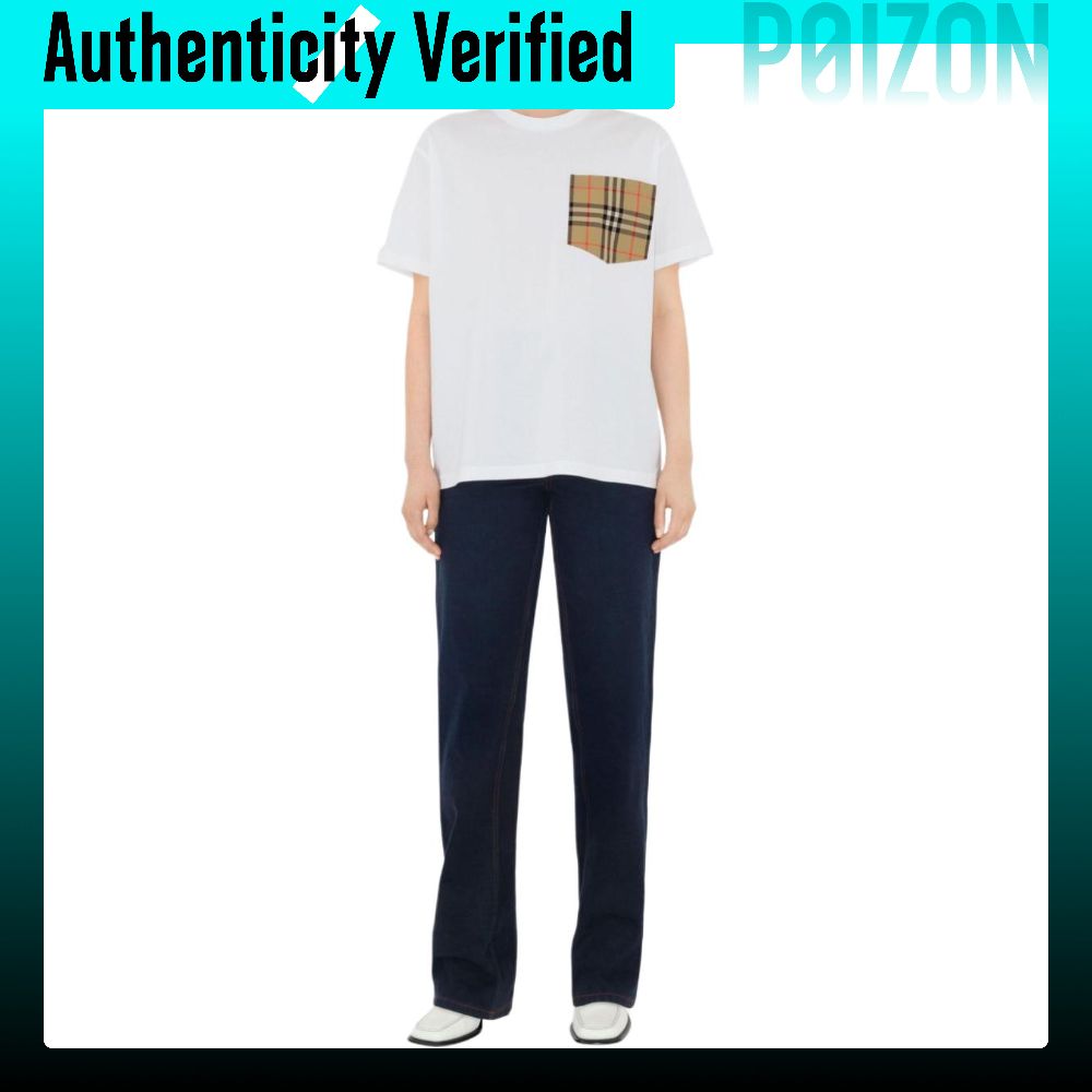 เสื้อเชิ้ต เสื้อเบลาส์สตรี burberry T Shirts ผู้หญิง คอกลม สีขาว Moderate 81039711 ราคา 27,369 บาท*ส่งฟรี