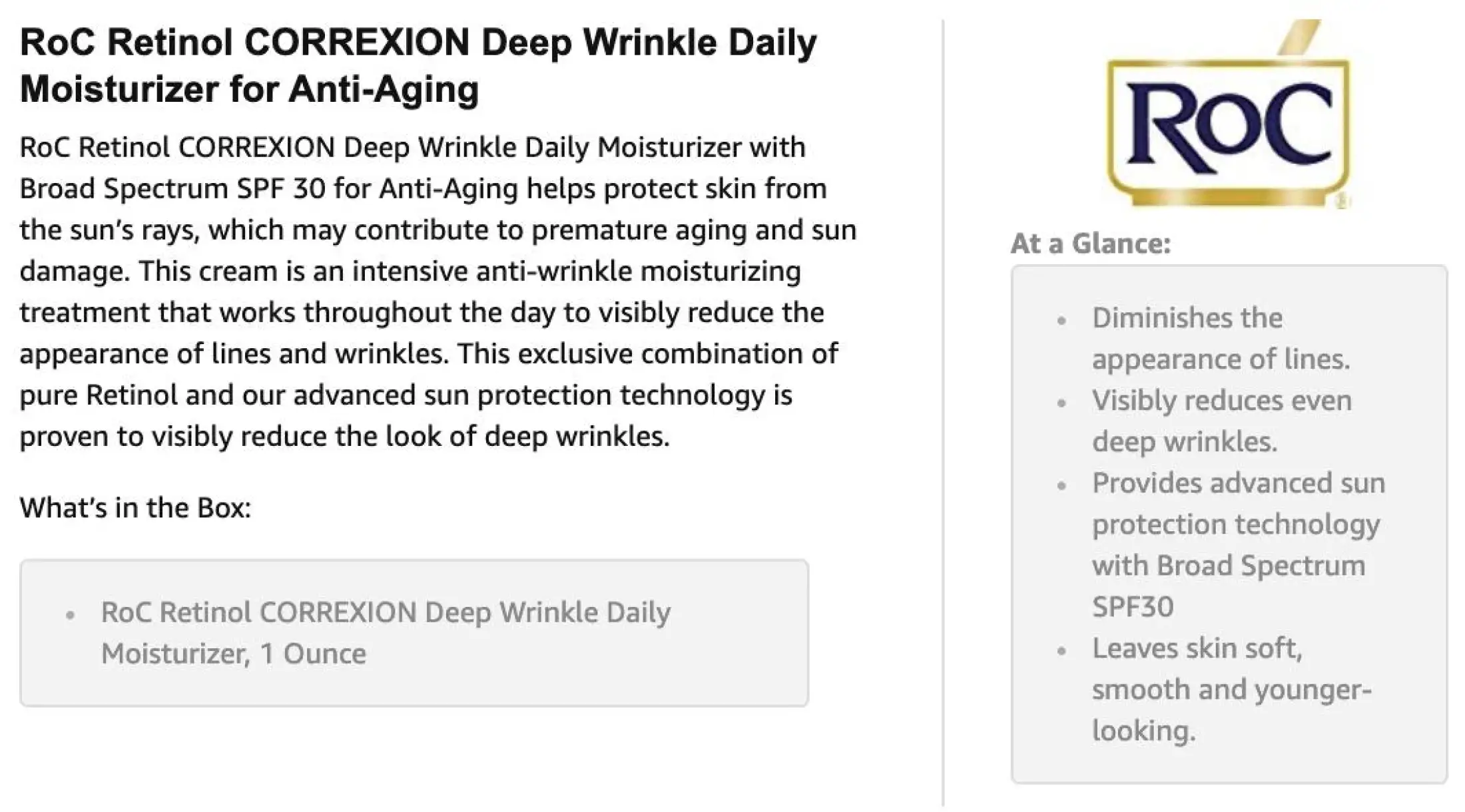 roc deep wrinkle daily moisturizer reviews